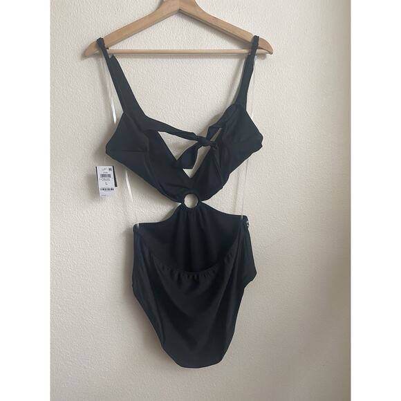 Bar III Swimsuit Women's Tell Me About It Stud One Piece Swimsuit L NEW Padded - Picture 3 of 7